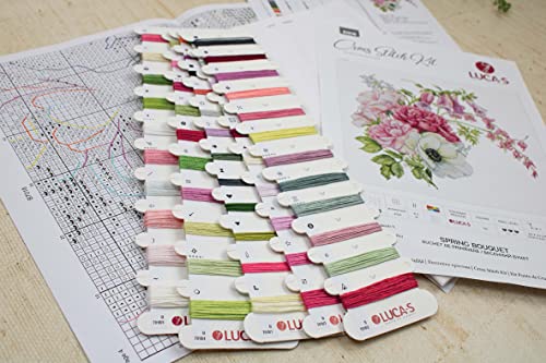Lucas Cross Stitch Kit S - Spring Bouquet, B7018 #TOP3