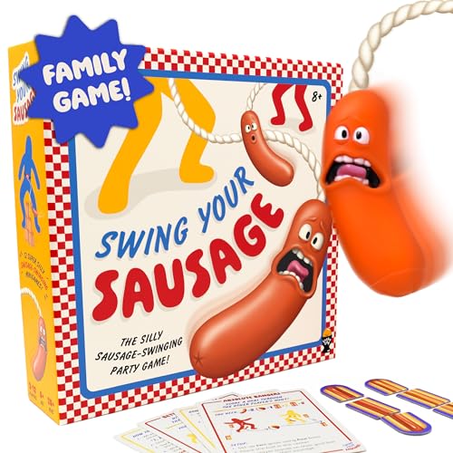 Lucky Egg Swing Your Sausage - Fun Family Party Games for Groups - Indoor Games for Adults and Kids - Party Games for Family Gatherings, Birthdays, and Christmas Party Games for Adults Game Night