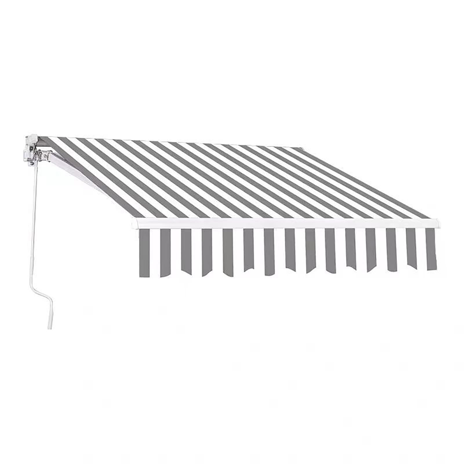 Toldo retráctil impermeable con protección UV y kit de accesorios para sombra en balcones