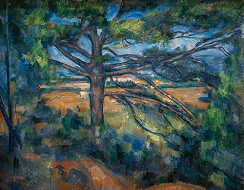 Tableau Paul Cézanne Grand pin près d'Aix déco salon moderne 60x90