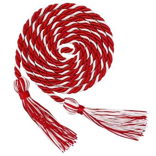 Image of GraduationMall Graduation Honor Cord 68 inch Redwhite