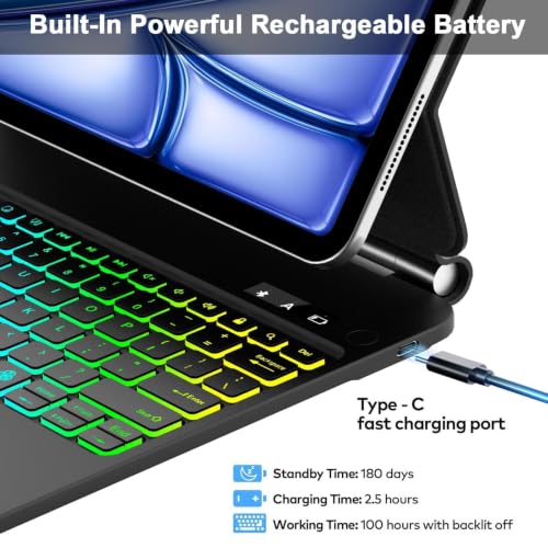 Image of Magic Keyboard Case for iPad Air 13 (M3 /M2)&iPad Pro 12.9 (6th /5th /4th /3rd)