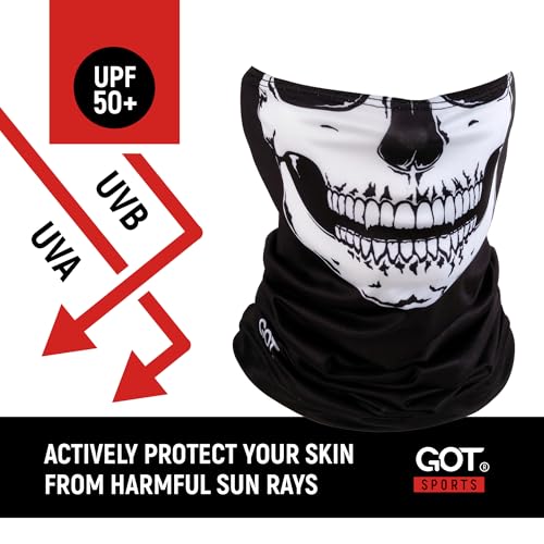 Image of UPF 50+ Fishing Neck Gaiter - UV Face Mask Sun Protection for Men Women