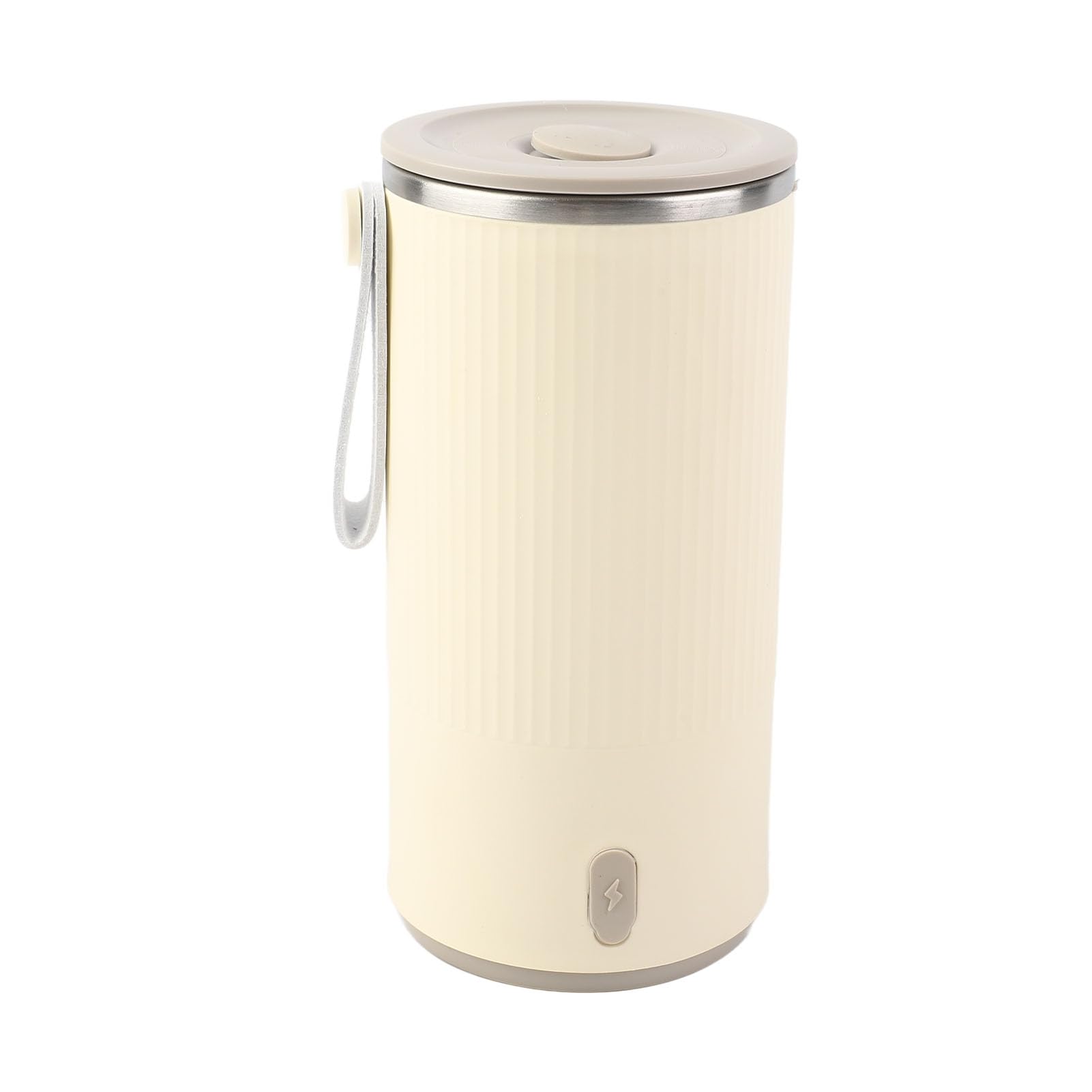 Czajnik Elektryczny Podróżny, 400 ml, 55°C, Przenośny, Ładowany Przez USB, Mały Czajnik Ze Stali Nierdzewnej Z Obrotowym Mieszadłem do Kawy, Herbaty I Mleka