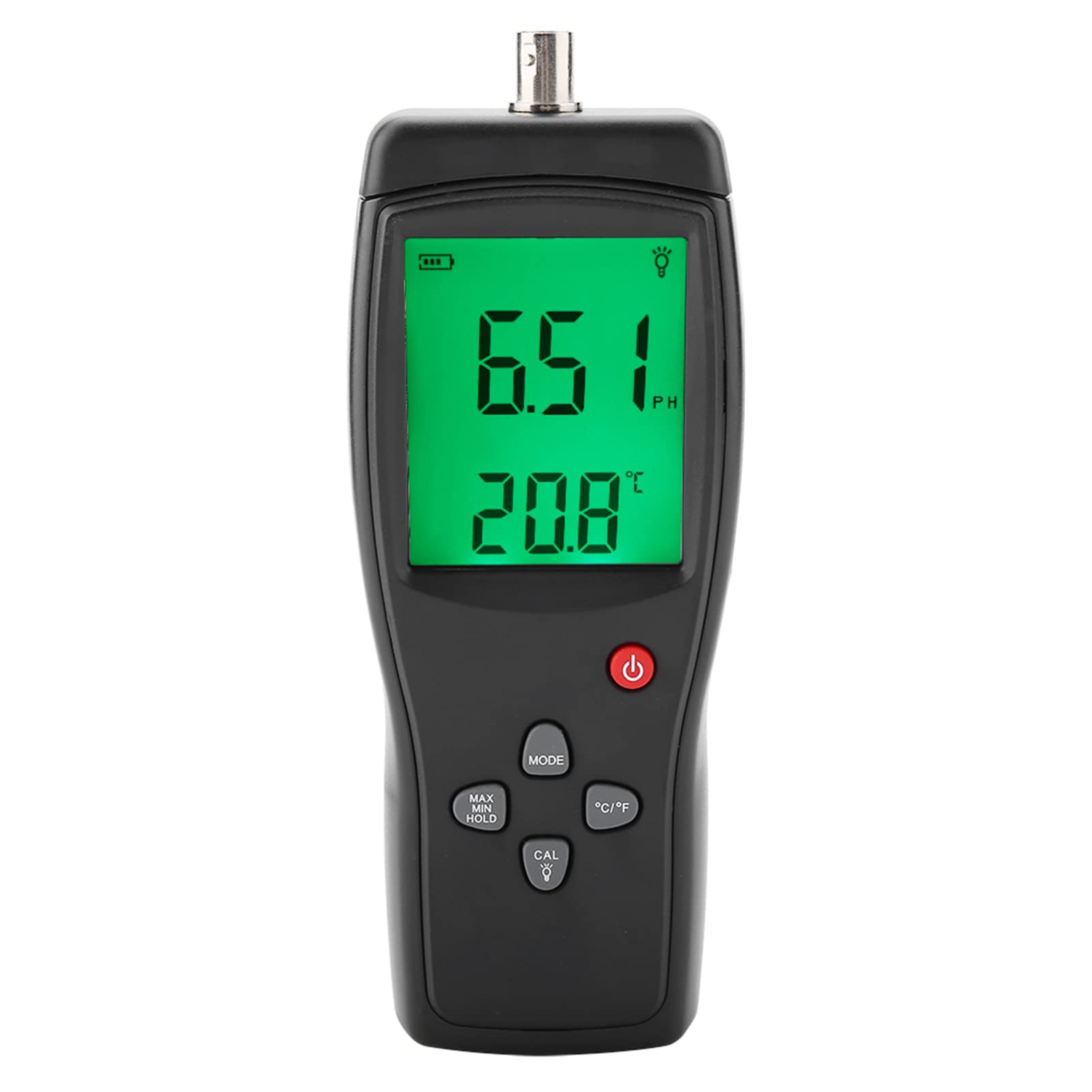 AS218 Hochwertiger Digitaler PH-Meter-Tester für Präzise PH-Messung für Wissenschaftliche Labore, mit Großem LCD-Display, Batteriebetrieben, für Studenten und Profis