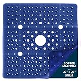 SlipX Solutions Extra Large Square Shower Mat Provides 65% More Coverage & Non-Slip Traction (27