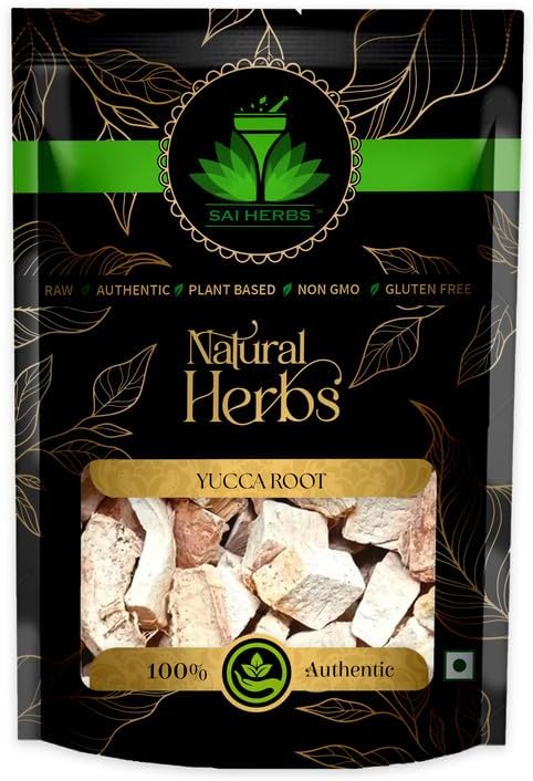 SAI HERBS Yucca Root - Yucca Filimentosa - Pure & Natural (50 Grams)