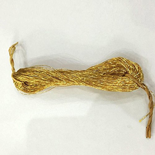 GoldThread 100% Silk Thread Embroidery Metallic Gold for Goldwork & Hand Embroidery 70 Meter