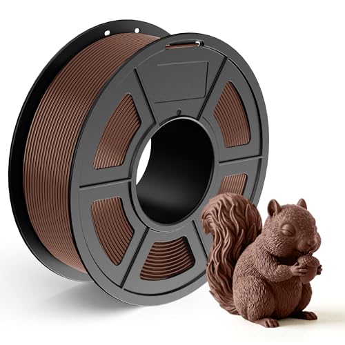 Image of TECBEARS PLA Filament 1.75mm, Neatly Wound 3D Printer Filament, Dimensional Accuracy + /- 0.02 mm, 1Kg Spool(2.2 lbs), Fits for Most FDM 3D Printers, Coffee Brown