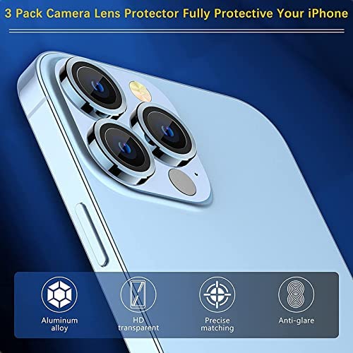 Image of For iPhone 14 / For iPhone 14 Plus Camera Lens Protector Tempered Glass [2 Of PCS] Alloy Metal Individual Ring Camera Screen Protector Cover Film-Purple Diamond