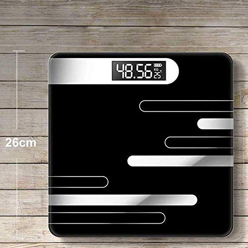 Báscula Digital Electrónica para Baño 180Kg Negra miniatura 2