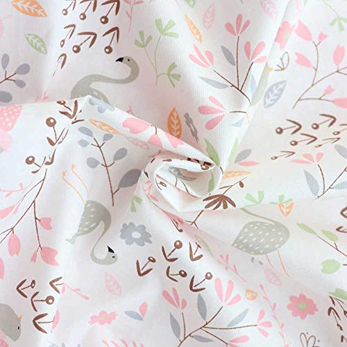 Emenpy 100% Cotton Crib Bedding Set For Infant Boys Girls,3 Pcs Baby Bed Linen Include Duvet Cover,Fitted Sheet,Pillowcase,Nursery Decoration,No Filler(Pink) #TOP5