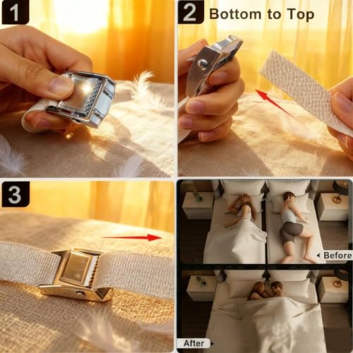 Locking Mattress Straps: Hold Mattress Together, Fits Twin XL to King - image 4