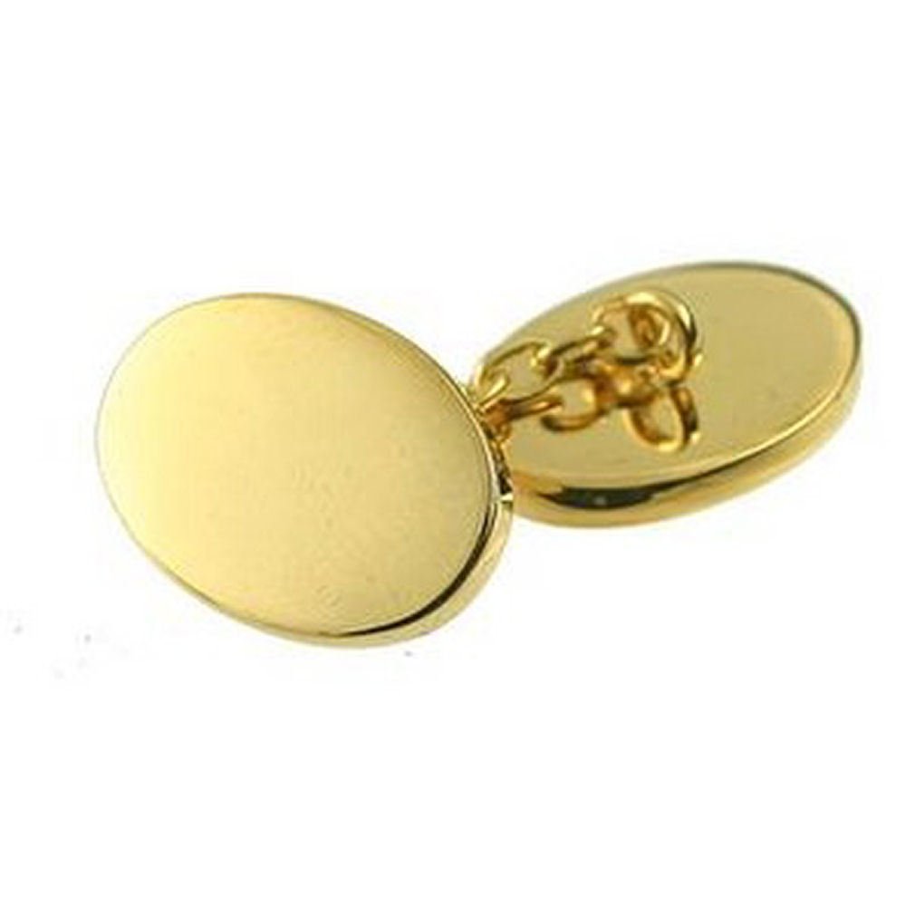 Select Gifts Cuff links Gold Chain Cufflinks~Double~Chain~plain cufflinks Pouch