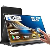EVICIV Portable Monitor Touchscreen 15.6”, 125% sRGB 1080P IPS 10-Point Touch...