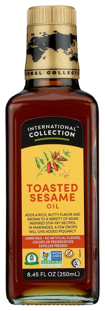 International Collection Toasted Sesame Oil, 8.45-Ounces (Pack of 3)