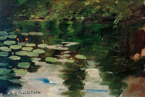 Imprimé sur toile Nymphéas de Gustave Caillebotte grande affiche de décoration murale 60x90