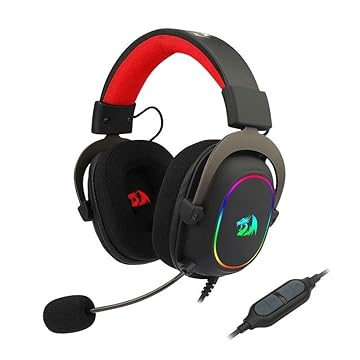 Headset Gamer Redragon Zeus X Rgb Usb 7.1 Surround Sound Virtual H510-rgb Cor:preto