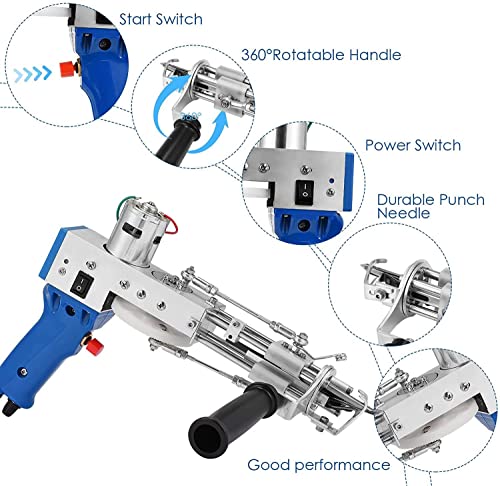 Pistolet à touffeter de tapis électrique avec machine à tisser de tapis