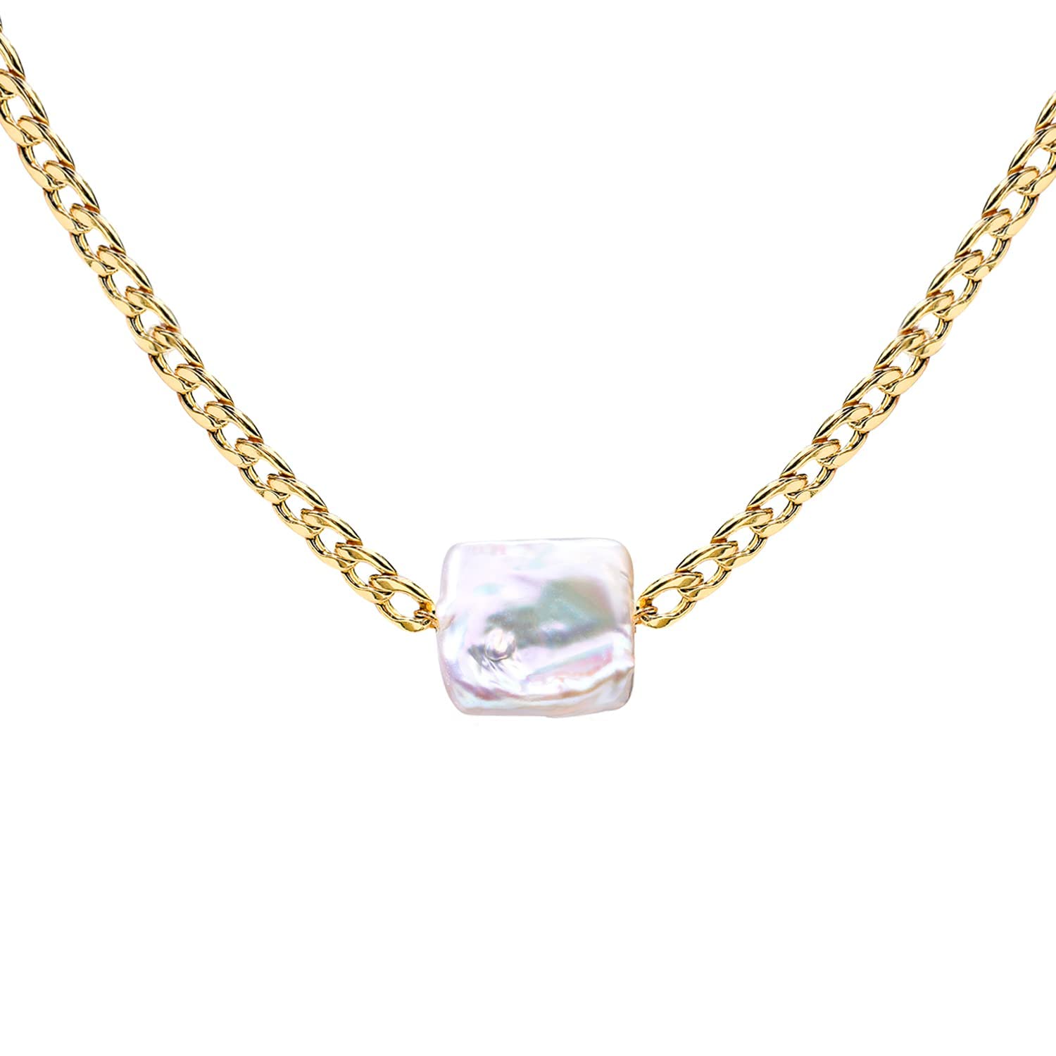 MozumeMozume Baroque Cuban Link Chain Choker Necklace