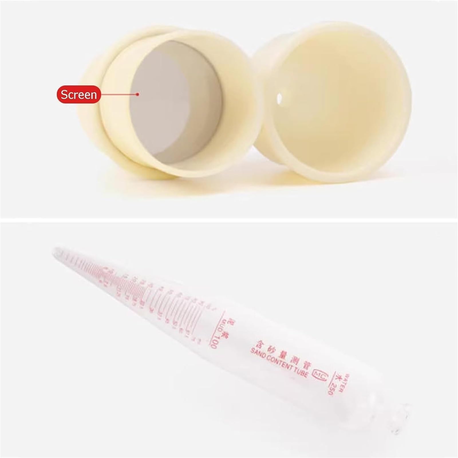 Kit de viscosímetro de barro portátil con hidrómetro y juego de contenido de arena, probador de lodos de 3 piezas en caja de aluminio, reómetro preciso para análisis de laboratorio de campo
