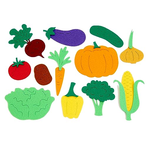 Felt Vegetables - Felt Figures Set - Felt Board Pieces for DIY Crafts Home Decoration