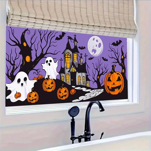 Vinilo Decorativo Halloween Fantasma Arcoíris 39.3x17.7 Pulgadas miniatura 5