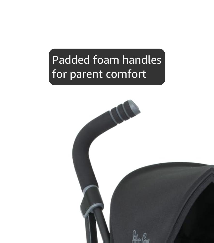 Silver Cross - Zest Pushchair - Foldable Travel Stroller - Everyday Travel Stroller - Buggy - Newborns to 4 years - Space