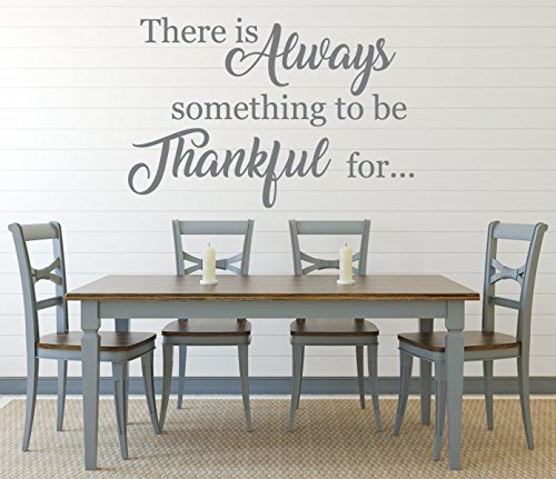 Dining Room Wall Decal - There Is Always Something To Be Thankful