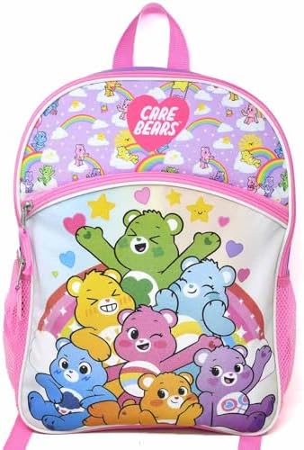 Fast Forward Care Bears 16" Backpack Bottom Half Moon with 1 Front Pocket image 5