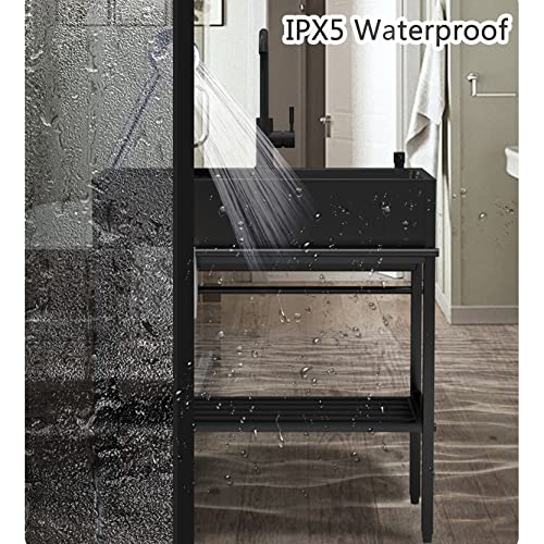 Évier cuisine acier inoxydable 304 noir cuve robuste avec robinet - 7