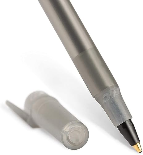 Miniatura 5 de BIC Paquete a granel de 400 bolígrafos de tinta redondos, punta media de 0.039 pulgadas, 200 negros y 200 azules, a granel