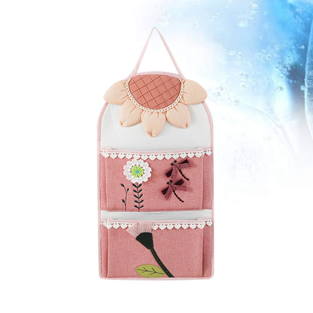 Bolsa de almacenamiento impermeable para colgar en la pared, organizador de armario Farbric, organizador de bolsillo para colgar en el dormitorio y el baño
