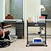 VEVOR Beauty Salon Trolley Cart, 3-Tier Hair Salon Stations Cabinet for Stylist with Lockable Drawer, MDF Rolling Storage Station with 4 Wheels (2 Lockable) for Beauty SPA Barbershop Tattoo
