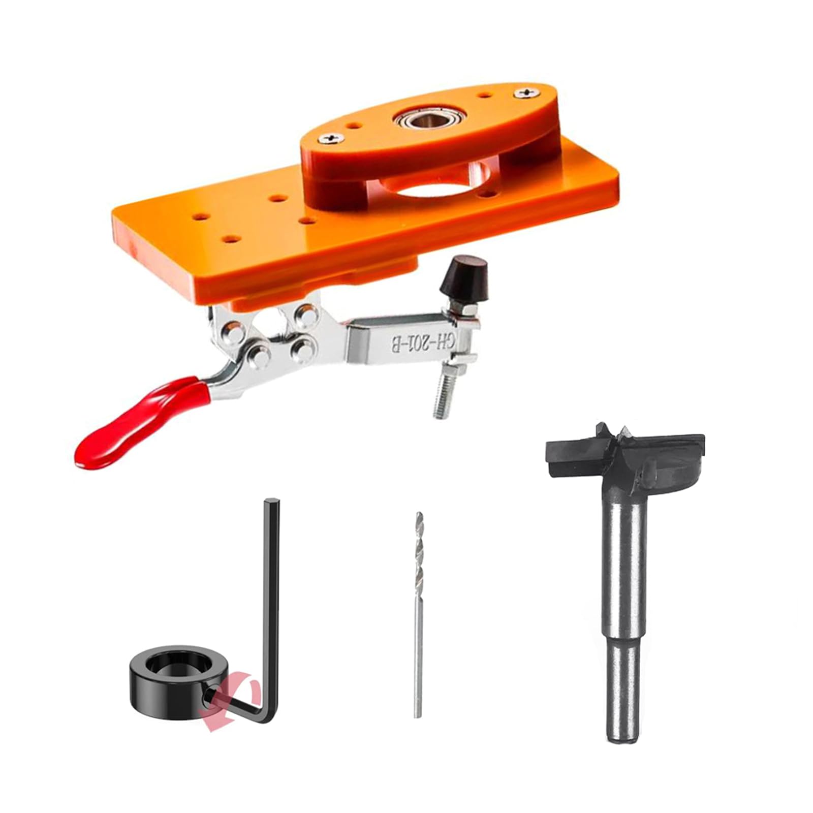 Msioytog Hinge Hole Opener Stopper 35Mm Woodworking Wardrobe Door Hinge Positioning Fixed Installation Artifact Tool Woodworking Hole Cutter