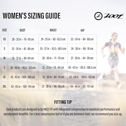 Zoot Roupa de corrida feminina Core Tri Aero, roupa de triatlo de manga curta, almofada de camurça p
