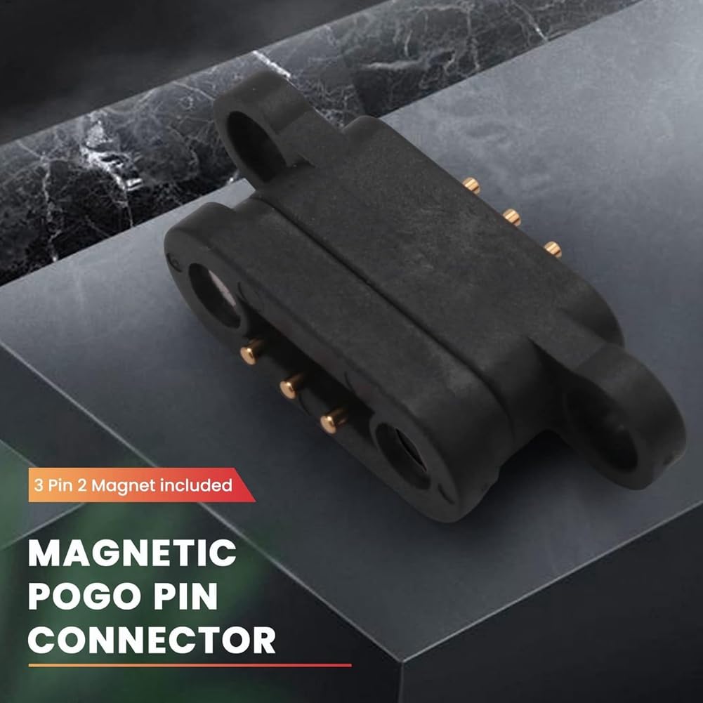 20 paia di connettori Pogo magnetici a molla a 3 pin, 3 posizioni, da 2,3 mm, fori incrociati, sonda , parti di ricambio accessori