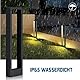 LED Wegeleuchten Außen 7W, LED Gartenleuchte, 3000K Aussenleuchte Stehlampe Außen, LED Pollerleuchte 60CM IP65, Standleuchte für Garten