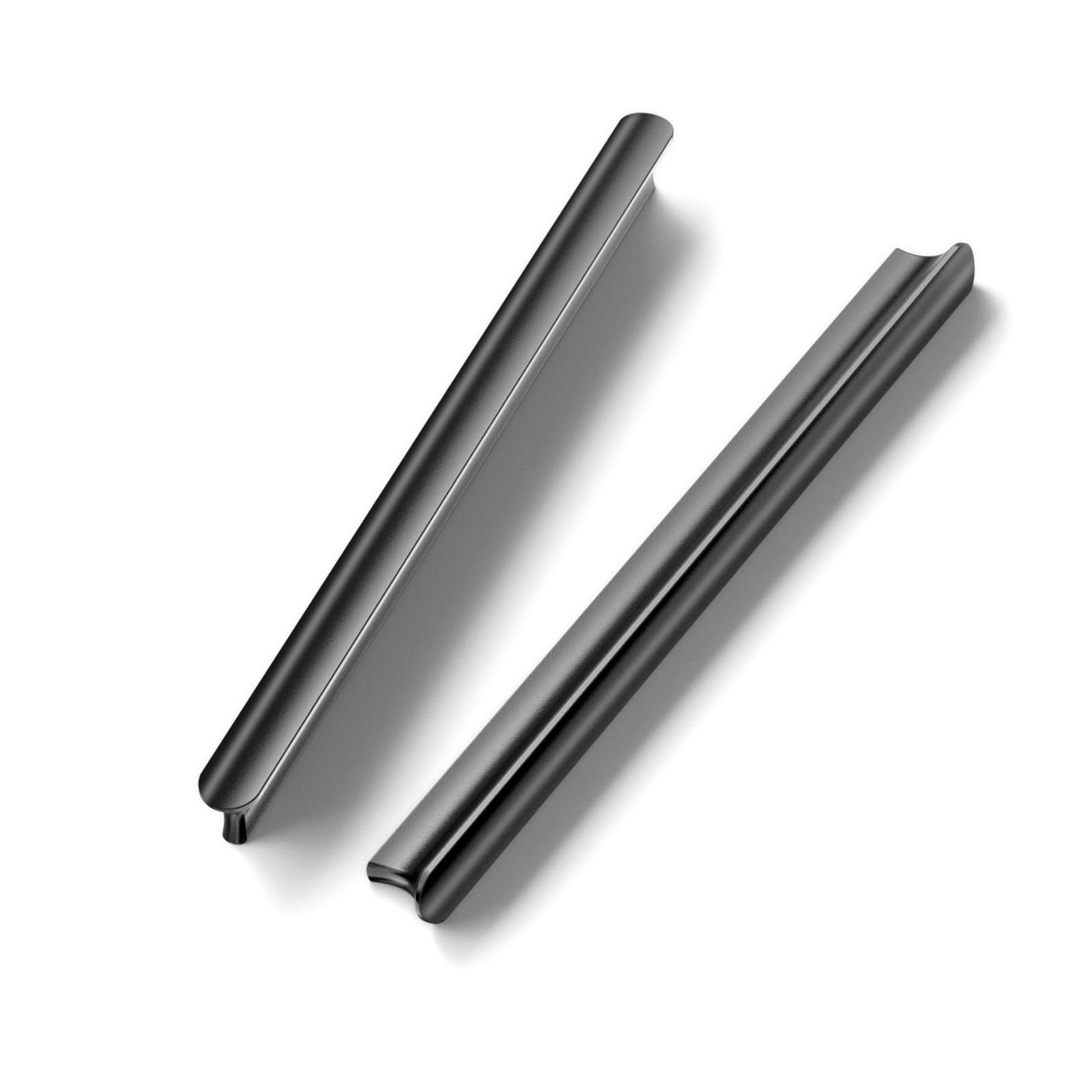 Cobbe 10 Pack T-Shaped Solid Kitchen Cabinet Handles and Pulls 7-9/16 Inch Hole Center Spacing, Matte Black Handle and Pull for Bathroom Cabinets and Drawers, Cabinet Hardware