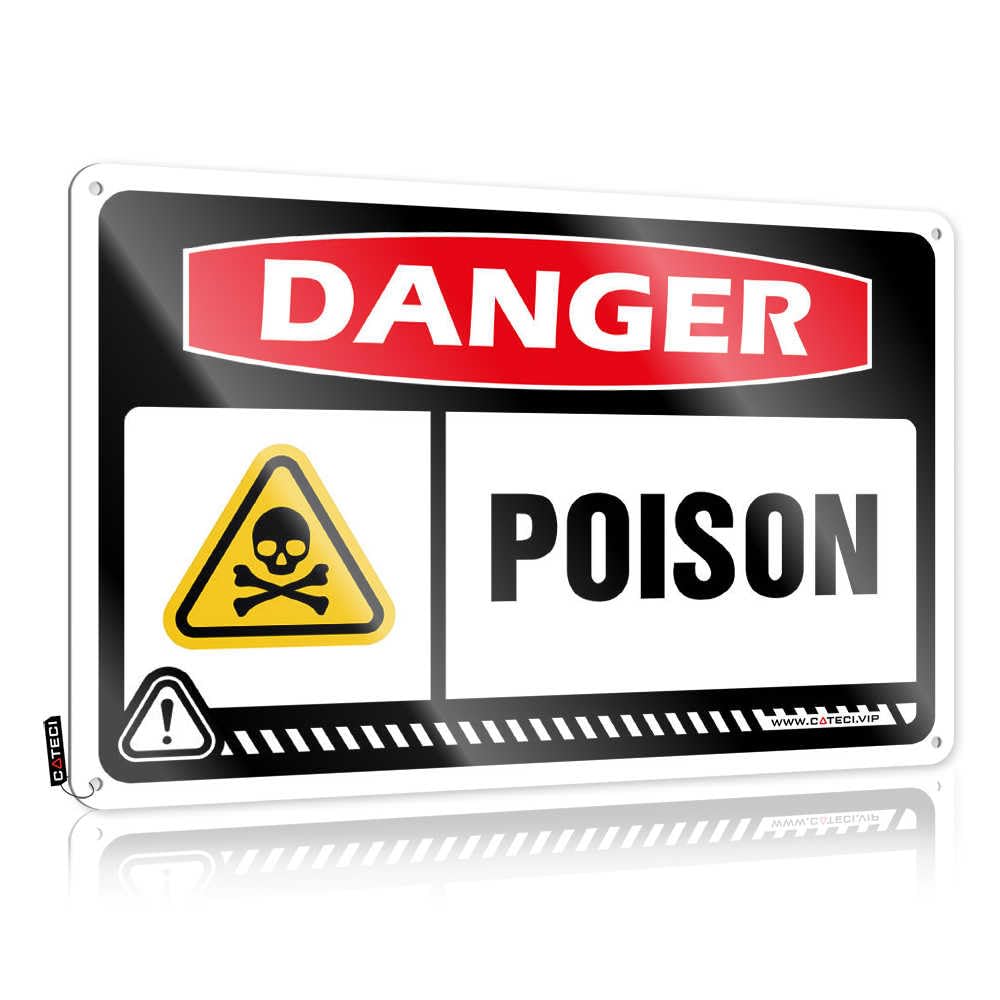 Fzfn Colour Danger Poison Wall Signs Sports | Premium Soft Bath Decorative Wall Art(30X40cm)