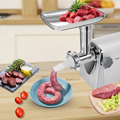 Meat Grinder Electric 1600W Stainless Steel Meat Grinder Meat Food Grinder Accessory Kit with 3 Grinding Plates for Home Kitchen Commercial Using - Thumbnail 5