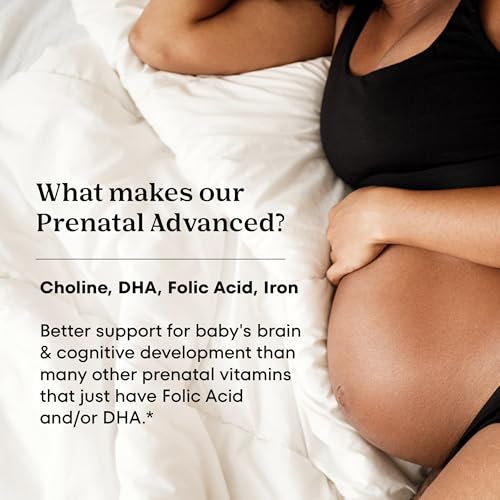 One A Day Prenatal Advanced- Prenatal Vitamins with Folic Acid, Choline, DHA & Iron, Pregnancy Vitamins for Women to Support Baby’s Development, 60+60 Ct (120 Total Set) (Packaging May Vary) - image 3