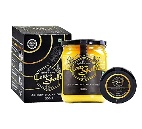 Cowgold Desi Cow A2 Ghee (Sahiwal & Rathi Cow) Vedic Bilona Method 500Ml #TOP1