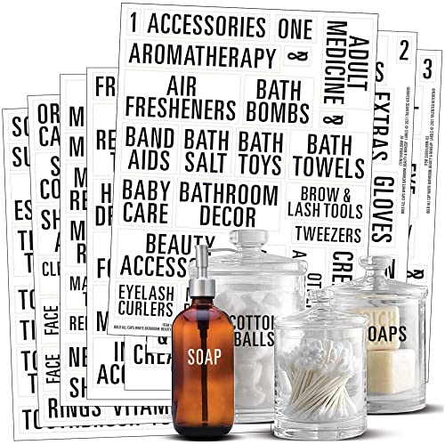 Talented Kitchen Bathroom Vinyl Labels - Waterproof Stickers for Bathroom