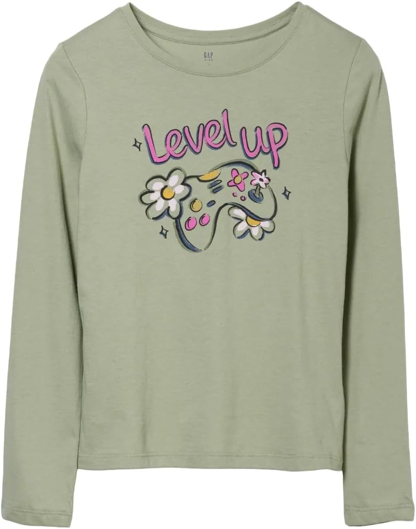 Gap Girls' Long Sleeve Graphic Tee T-Shirt
