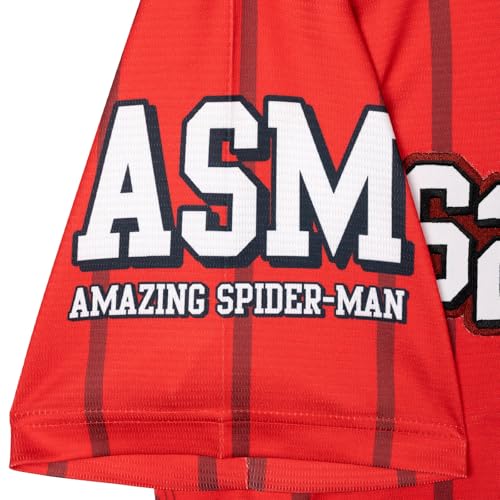 Marvel Spider-Man Men's Printed Short Sleeve Mesh T-Shirt Classic Red 2XL - image 4