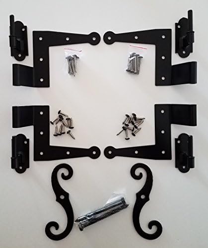Stainless Steel Colonial Shutter Hardware (1 1/2" Offset) Complete Window Kit