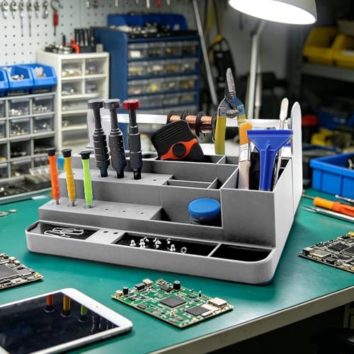Rangement de bureau robuste pour vis et puce électronique compact - 8