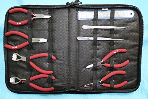 Premium set of 9 Eyeglass Optical ! Optician Tools Pliers Bent Nose Rimless set-OPTICAL PLIER KIT