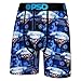 PSD Men's Boxer Briefs - Cobalt 3 Pack, 7 Inch Inseam, Stretchy Moisture-Wicking Boxer Briefs for Men Pack, Small